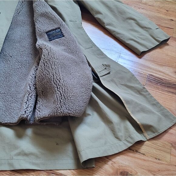 London Fog Single Breasted Trench Coat Removable Fleece Lining 40 - Picture 5 of 16